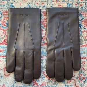 Coach Leather Tech Glove